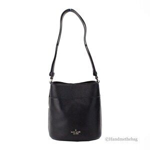 NEW Kate Spade Leila Small Black Bucket Shoulder Crossbody Bag Handbag Purse